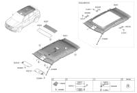 85210R9500MMH-SUNVISOR ASSY,LH