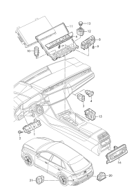4K1941501M-Button module-lamp