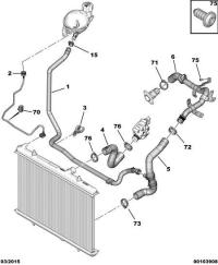 9675467580-Joint, expansion tank water pipe