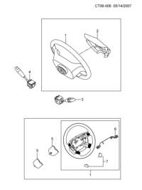 9022544-Steering wheel (incl 6,7)