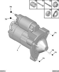 221033-VOLVO FH12 ALTERNATOR 24V/80A