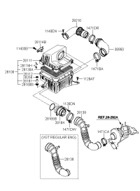 281113E600-COVER-AIR CLEANER