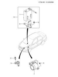 96800979-Siren assy-theft warning