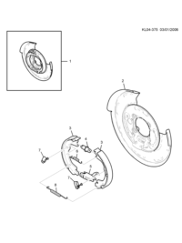 96626083-Kit assy-rr parking brake shoe