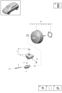 95B612103L-Brake booster