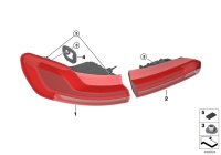 63217409395-REAR LEFT LAMP ON THE WING