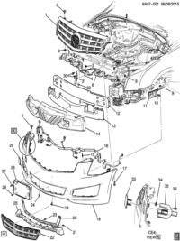 22945548-GARNISH FR BUMPER
