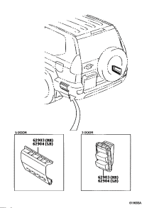 629030G010-DUCT ASSY, QUARTER VENT, RH/LH