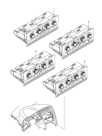 4F1820043T-Operation & display unit-climtronic