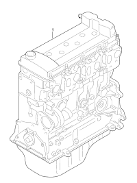 95810093701-Short engine companion Tiptronic un-fitting complete