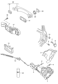 1T0839349A-Cover, door lock