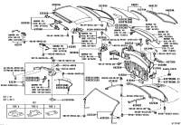 6238124070-WEATHERSTRIP, ROOF SIDE RAIL, RH