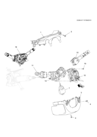 20935396-Cover, instrument panel steering column, lower