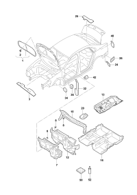 3GB863831-Damper assy-hood
