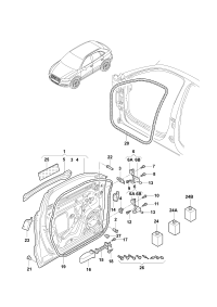 L8U0837912B-Weatherstrip (self-adhesive), outer