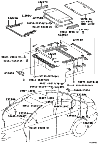 6320153031-GLASS SUB-ASSY, SLIDING ROOF