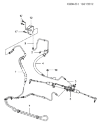 5497493-Tube, p/s pump inlet