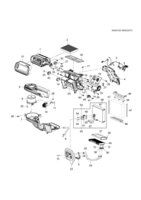 13337765-Bracket, heater core tube