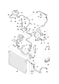 L5Q0122101EA-RADIATOR HOSE/A3/GOLF/JETTA
