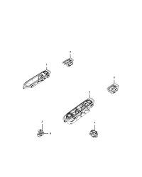 53217887-Switch & bezel assy-fr dr