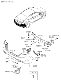 866143X000-SIDE BRKT ASSY-RR BU