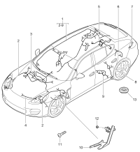 97061292040-Wire harness segment wheelhouse tire pressure control system adjust with a tool