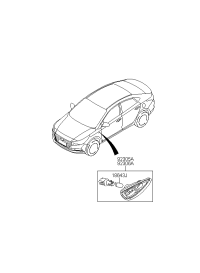 92303F9000-Lamp assy-side repeater lh