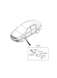 923033L100-Lamp assy-side lamp