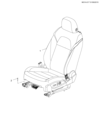 92281718-Seat assy-front (flagship driver seat belt heating)