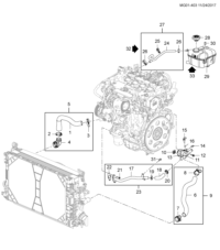 92281160-Hose, radiator port (in.5)
