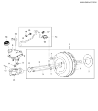 92280753-Pipe, parking brake booster vacuum (incl 15-19)