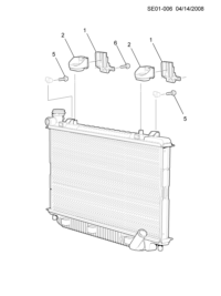 92191953-Bracket, radiator