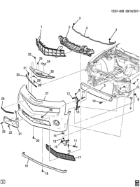 22785363-GARNISH FR BUMPER