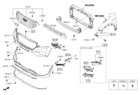 86562C9500-MOULDING-FRONT BUMPER,RH