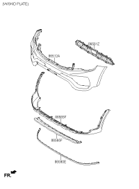 86561C0100-GRILLE-FRONT BUMPER CTR