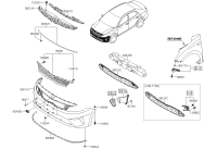 86350S4000-GRILLE ASSY-RADIATOR