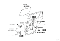 6877006060-HINGE ASSY, REAR DOOR, LOWER RH