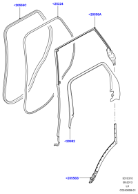 LR043857-GASKET,W.PUMP INLET