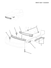 92168376-GARNISH FR BUMPER
