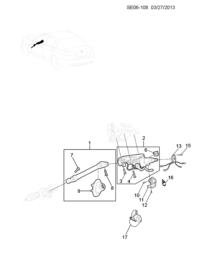92213664-Kit, center shaft repair (incl. 7-9)