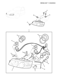 92184053-Head lamp, (incl 2-15)