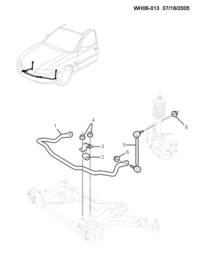 92166401-Shaft, front stabilizer