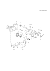 13275853-Spring, parking brake lever return (part of 1)