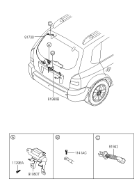 916800L012-WIRING ASSY-TAIL GATE