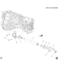9186608-Retainer, front wheel drive intermediate shaft