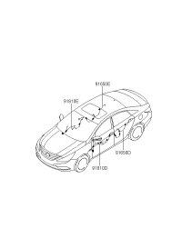 916004Q020-WIRING ASSY-FR DR(DRIVER)