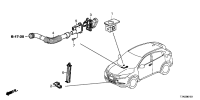 91555T7AJ01-Clip, ambient sensor