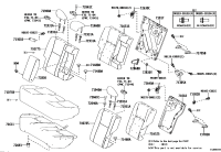 7165202650-Pad, rear seat back, lh (for separate type)