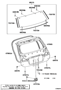 6700576090-PANEL SUB-ASSY, BACK DOOR