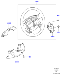 LR007269-Shroud assy-steering
